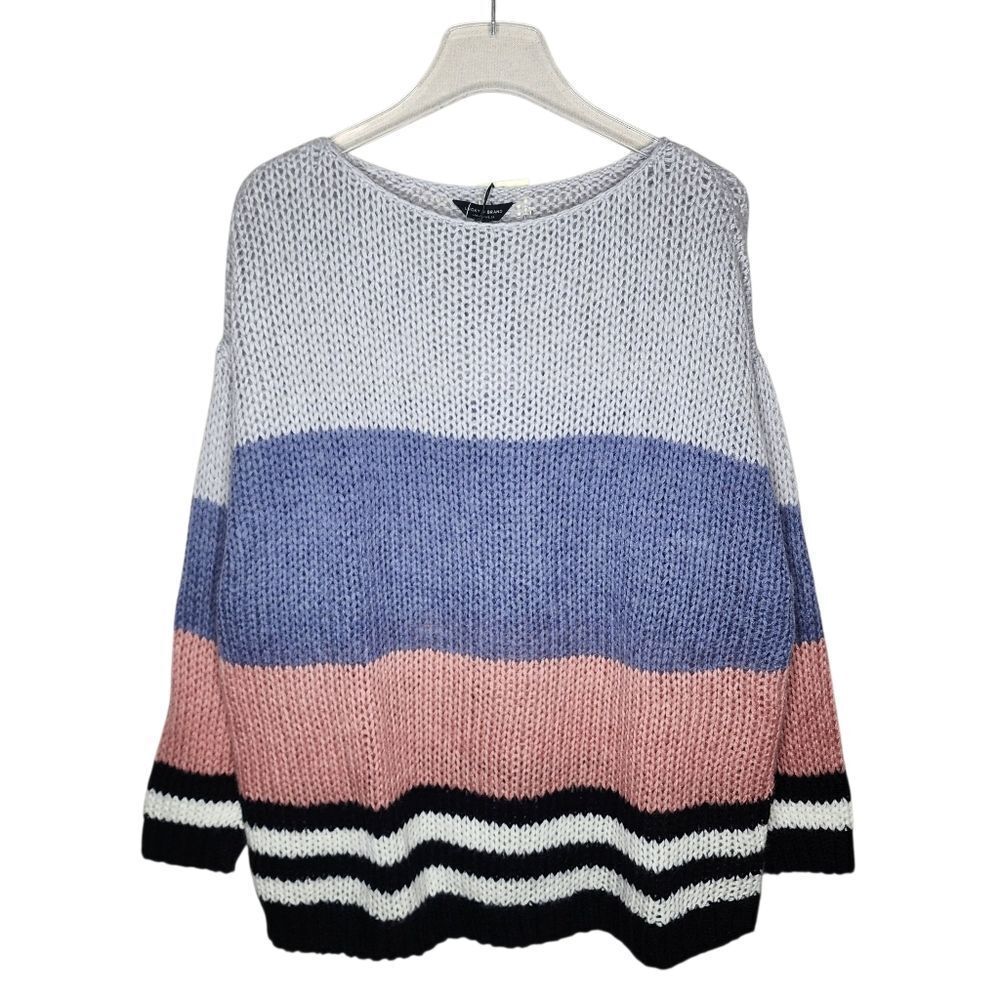 Lucky Brand NWT Women's Pastel Colorblock Sweater Size 2XL Wool‎ Blend - Picture 6 of 10